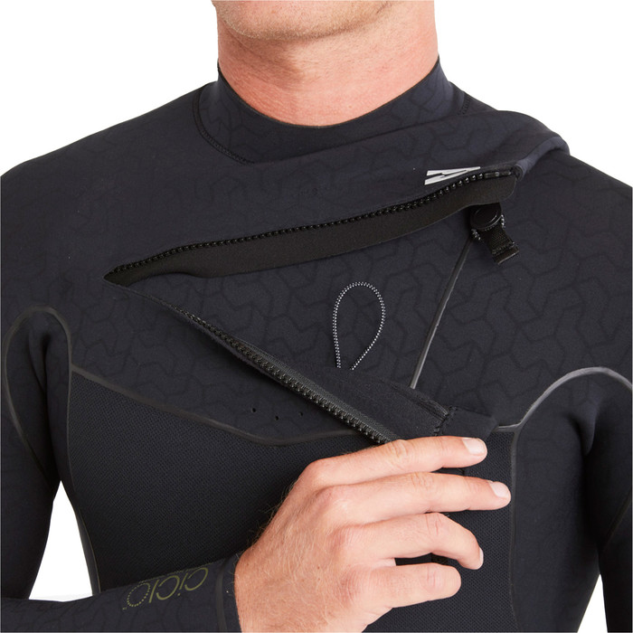 2024 Billabong Mens Furnace Natural 4/3mm Chest Zip Wetsuit ABYW100227 - Black